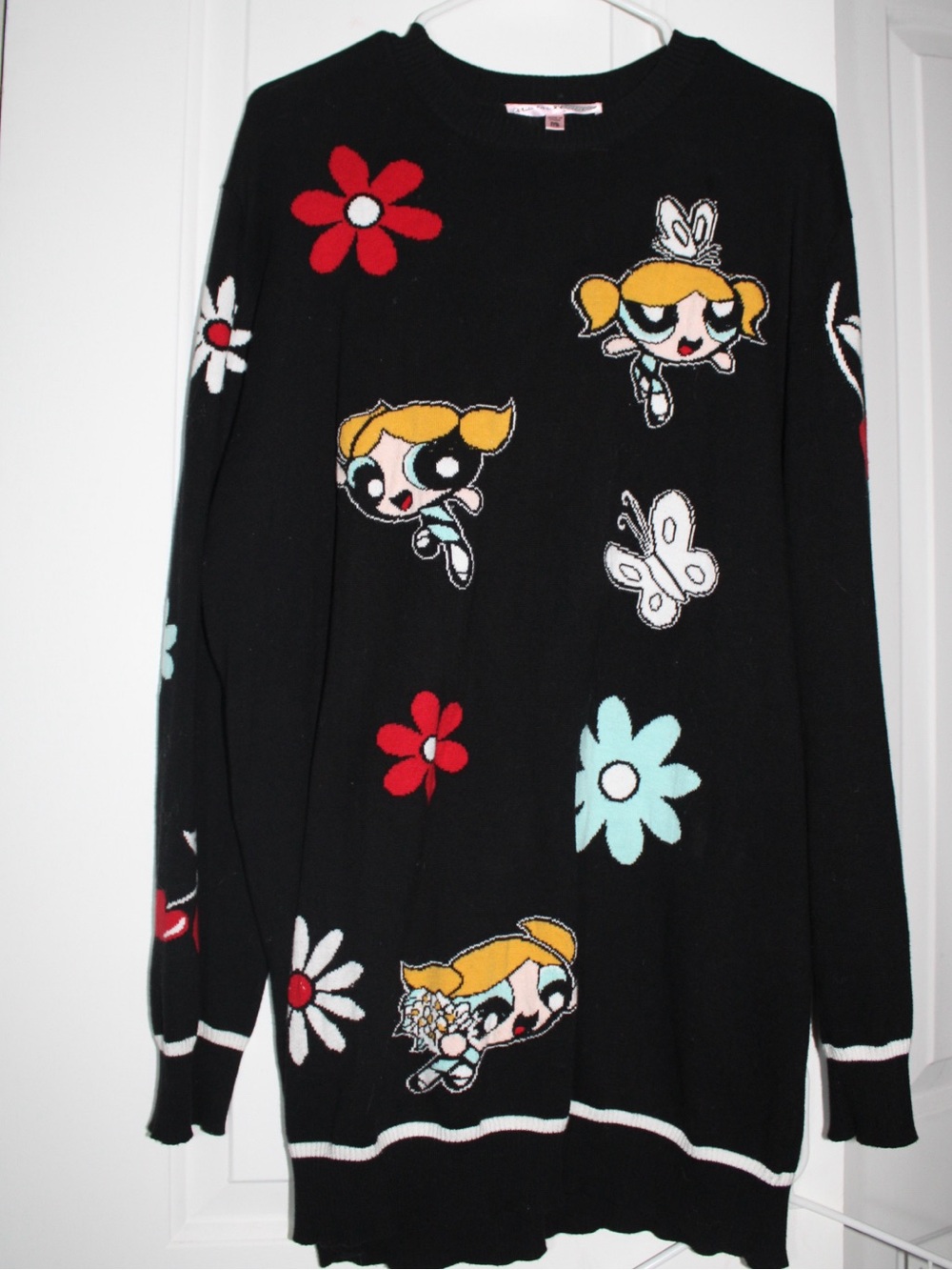 Dolls Kill x The Powerpuff Girls Oversized Knit Sweater Dress | Medium
